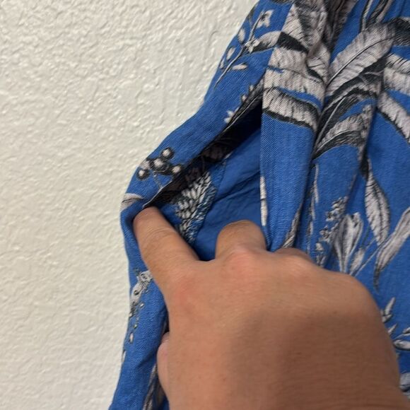 J. Crew Tropical Toile Linen Pull On Skirt XL - Picture 3 of 4